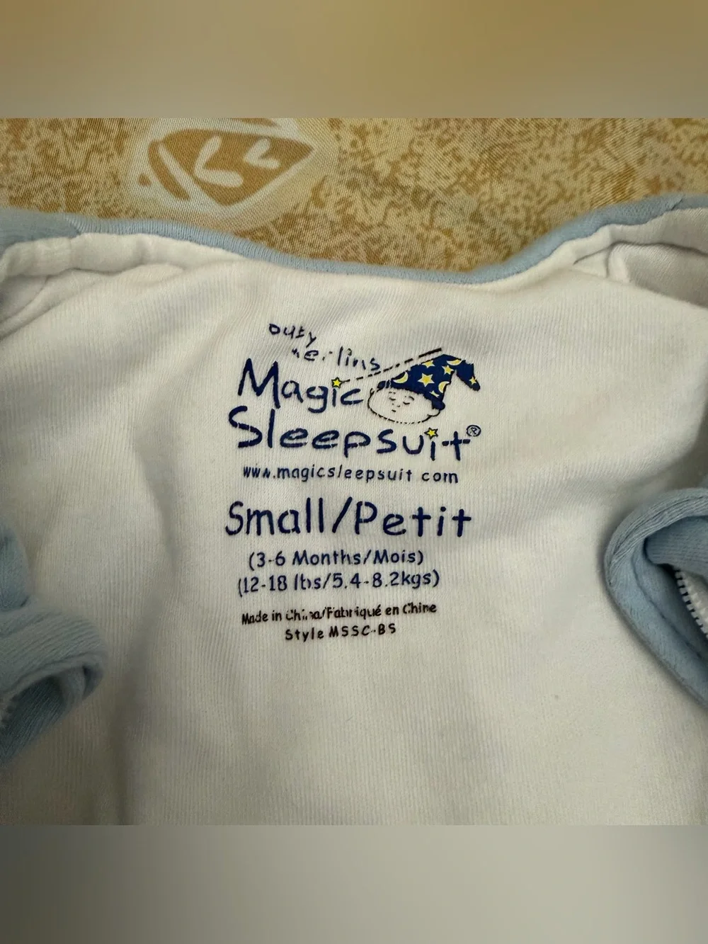 Baby Merlin’s Magic Sleepsuit Blue Size Small 3-6M